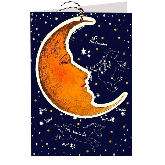 Moon and Constellations Card ~ England